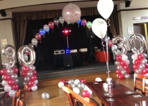 balloon columns and arches