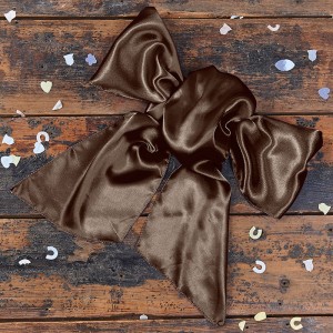 Satin Brown Bow