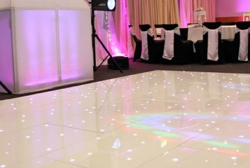 wedding reception led dance floor
