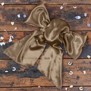 Satin Light Brown Bow