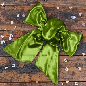 Satin Olive Green Bow