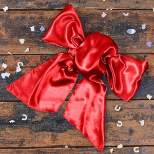 Satin Red Bow