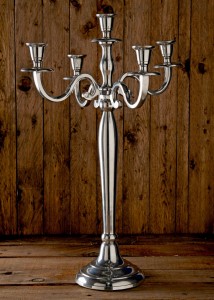 silver candelabra