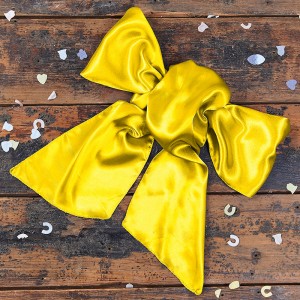 Satin Yellow Bow