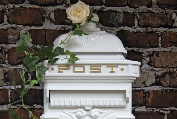 metal wedding post box