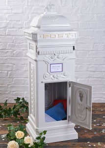 wedding post box door open